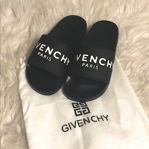 Givenchy Paris Black and White Slides